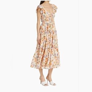 En Saison Sibyl Floral Gauze Midi Dress